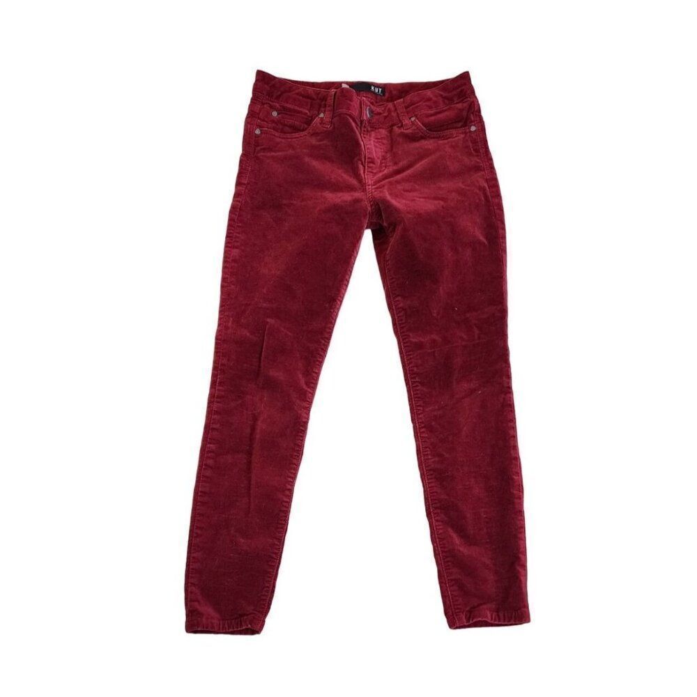 Kut from the Kloth Mia Toothpick Skinny Red Size 4 Pants